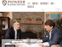 Tablet Screenshot of pioneerbusinessventures.com